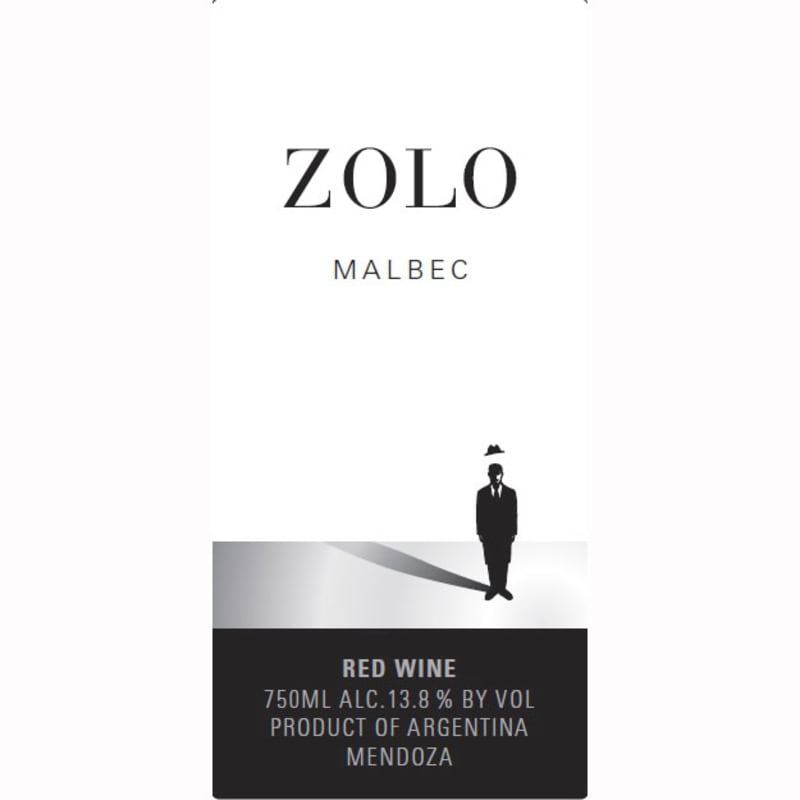 Zolo Malbec 2011 Front Label