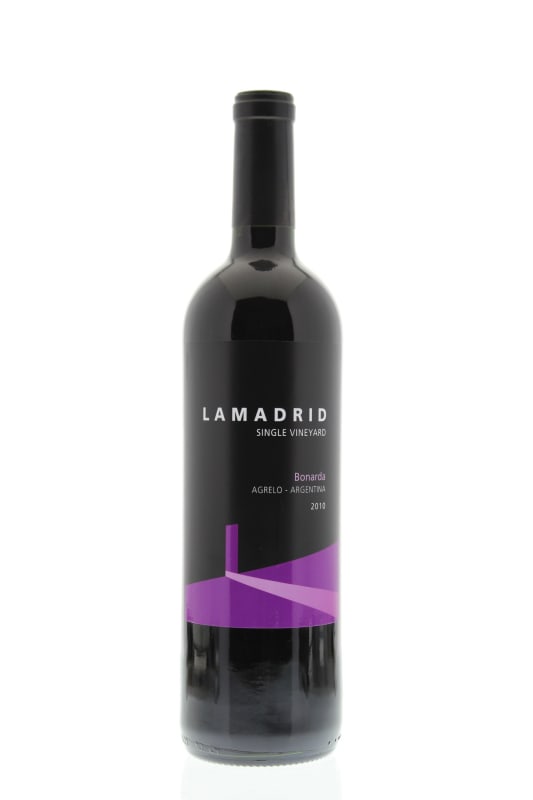 Lamadrid Bonarda 2010 Front Bottle Shot