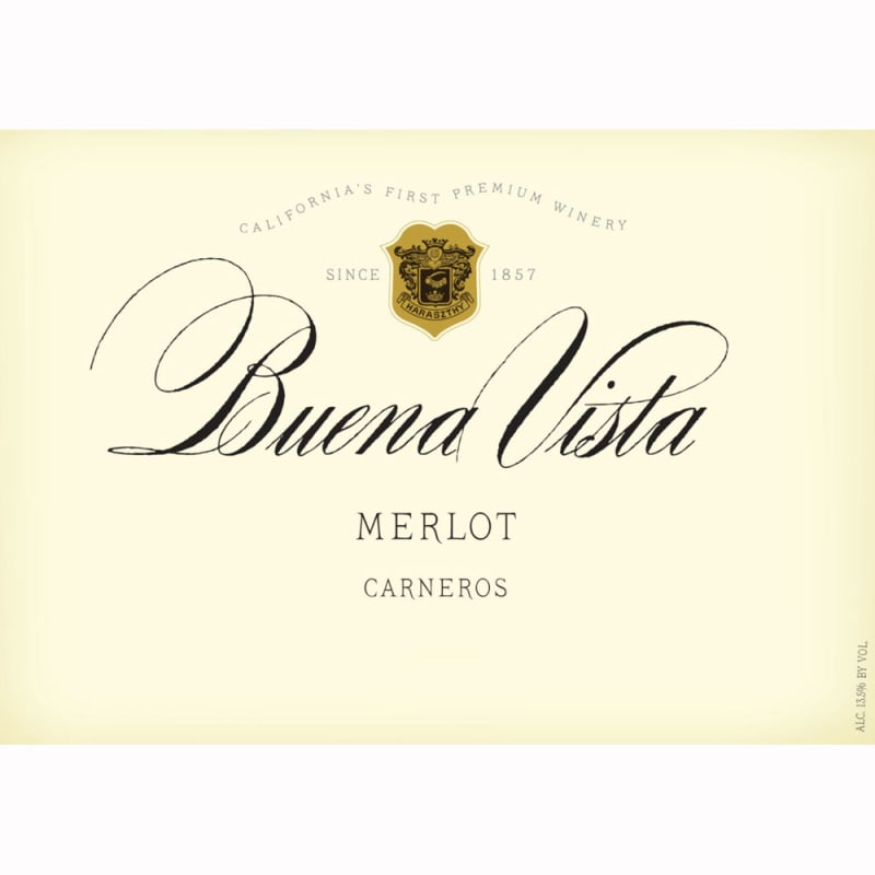 Buena Vista Carneros Merlot 2006 Front Label