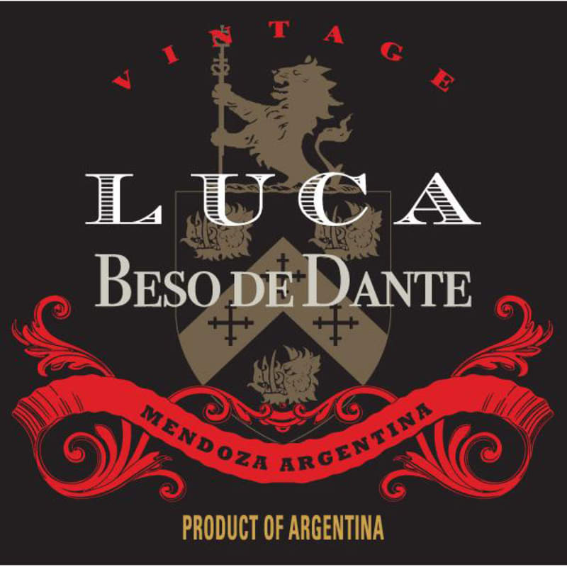 Luca Beso de Dante 2009 Front Label