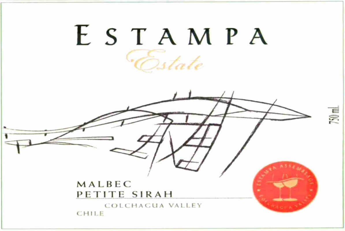 Estampa Estate Malbec Petite Sirah 2013 Front Label