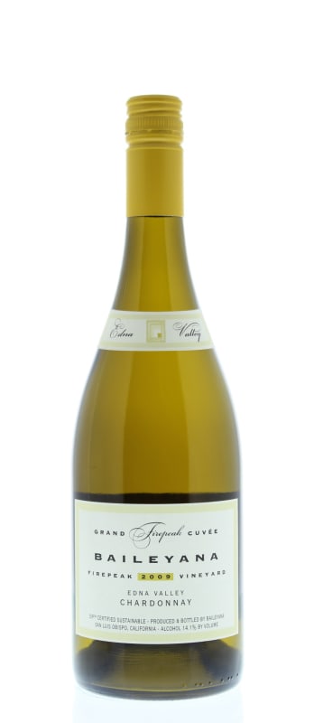 Baileyana Firepeak Chardonnay 2009 Front Bottle Shot