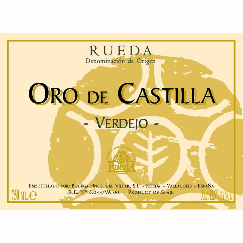 Hermanos del Villar Oro de Castilla Verdejo 2011 Front Label