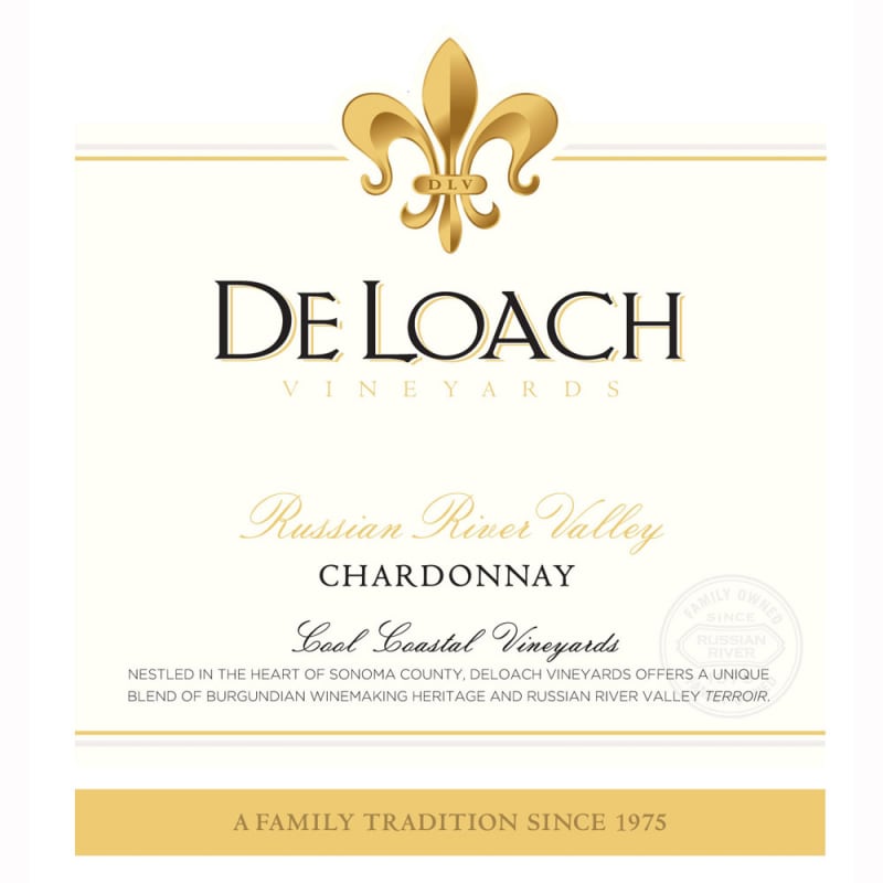 DeLoach Russian River Chardonnay 2010 Front Label