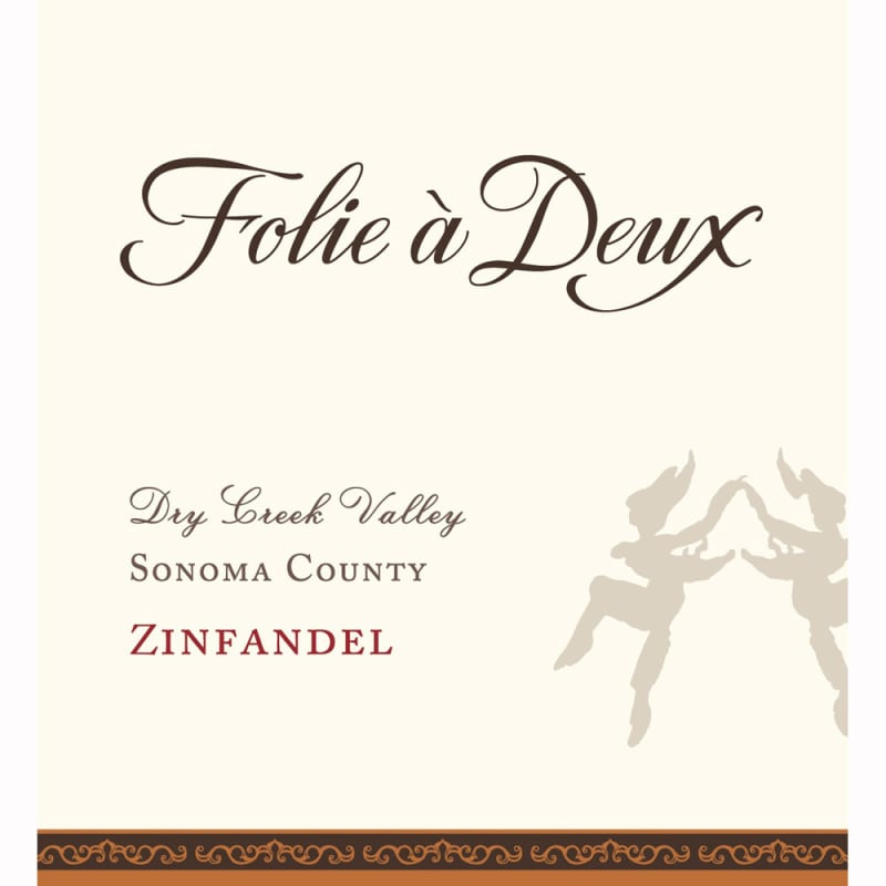 Folie a Deux Dry Creek Zinfandel 2010 Front Label