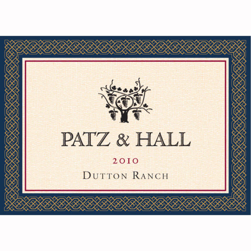 Patz & Hall Dutton Ranch Chardonnay (375ML half-bottle) 2010 Front Label