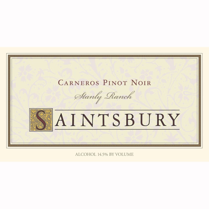 Saintsbury Stanly Ranch Carneros Pinot Noir 2009 Front Label