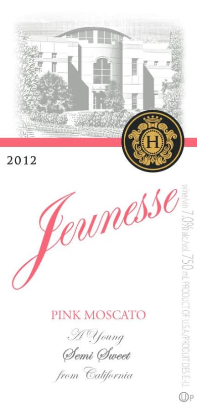 Baron Herzog Jeunesse Pink Moscato 2012 Front Label