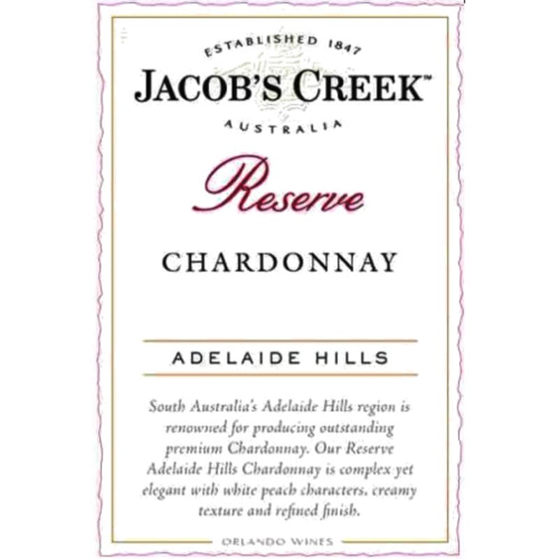 Jacob's Creek Reserve Chardonnay 2011 Front Label