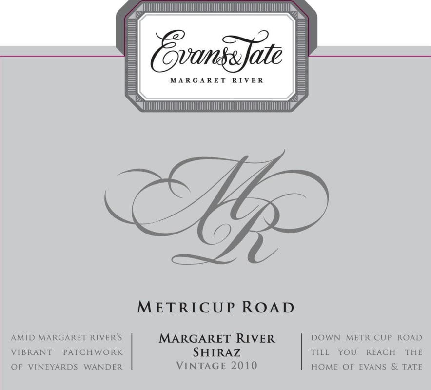 Evans & Tate Metricup Road Shiraz 2010 Front Label