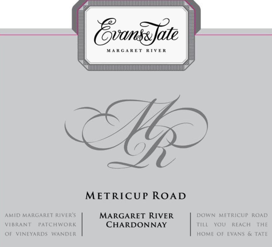 Evans & Tate Metricup Road Chardonnay 2015 Front Label