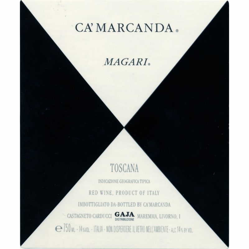 Gaja Ca'Marcanda Magari 2009 Front Label