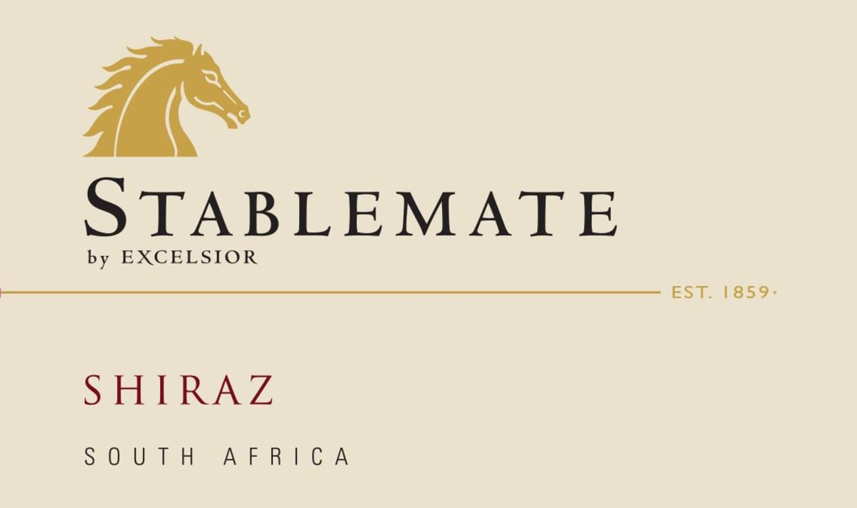 Excelsior Stablemate Shiraz 2015 Front Label