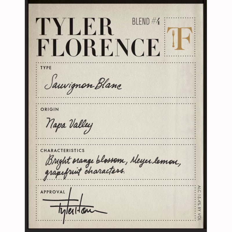 Tyler Florence Sauvignon Blanc 2009 Front Label