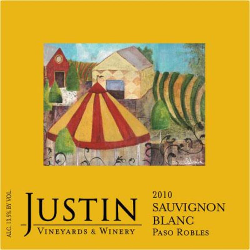 Justin Sauvignon Blanc 2010 Front Label