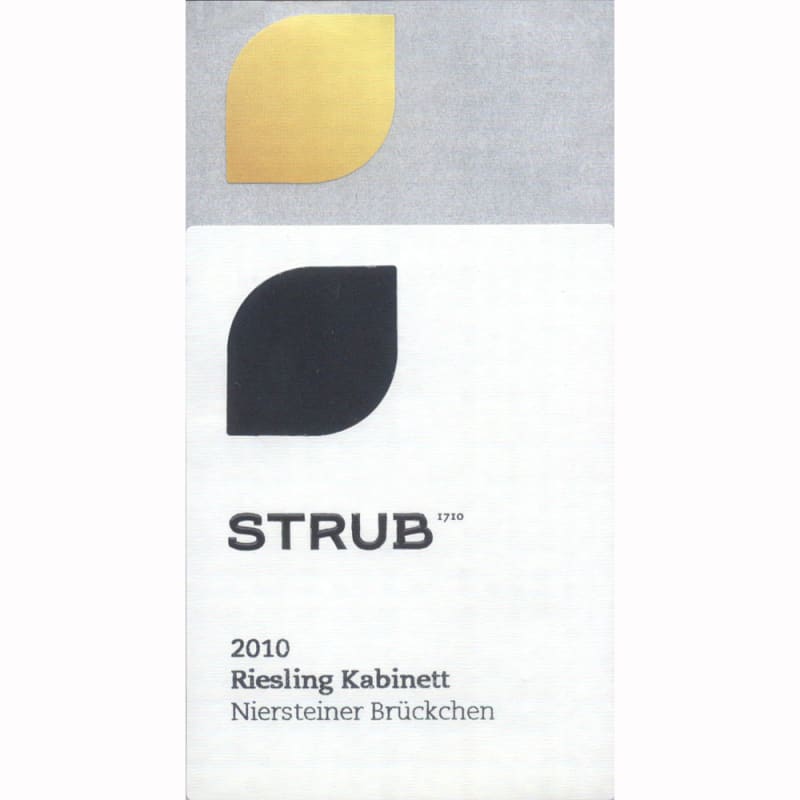 Strub Niersteiner Bruckchen Riesling Kabinett 2010 Front Label