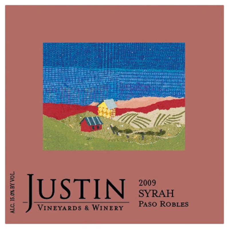 Justin Syrah 2009 Front Label