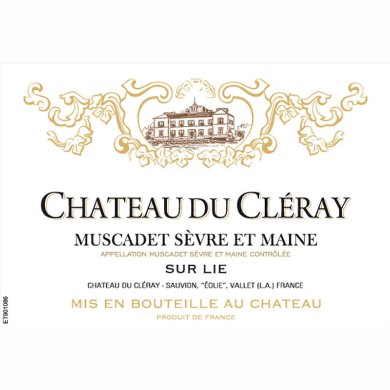 Sauvion Chateau du Cleray Sevre et Maine Muscadet 2010 Front Label