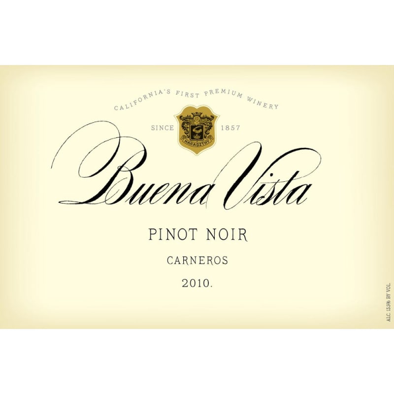 Buena Vista Carneros Pinot Noir 2010 Front Label