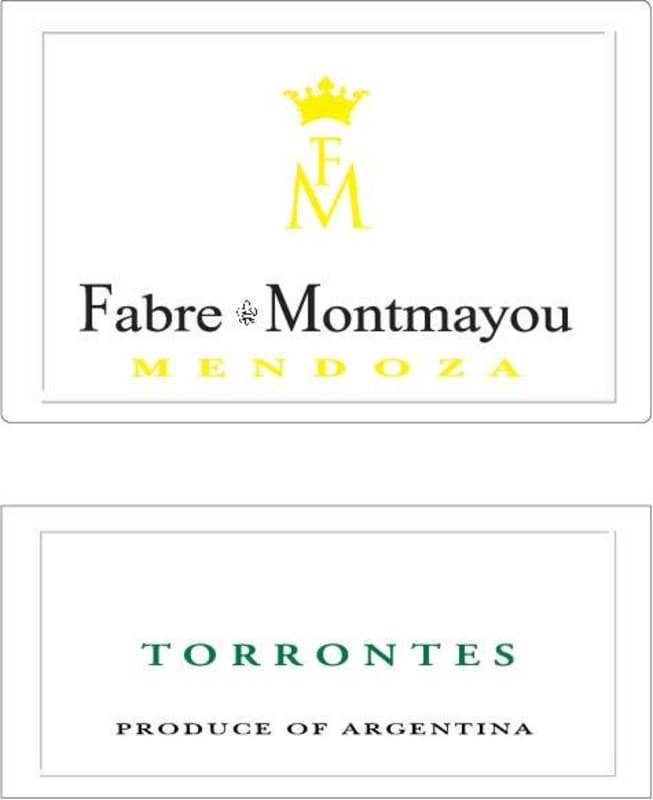 Fabre Montmayou Torrontes 2015 Front Label