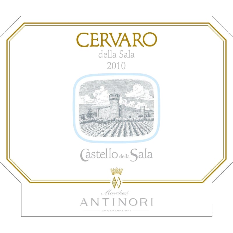 Marchesi Antinori Castello della Sala Cervaro 2010 Front Label
