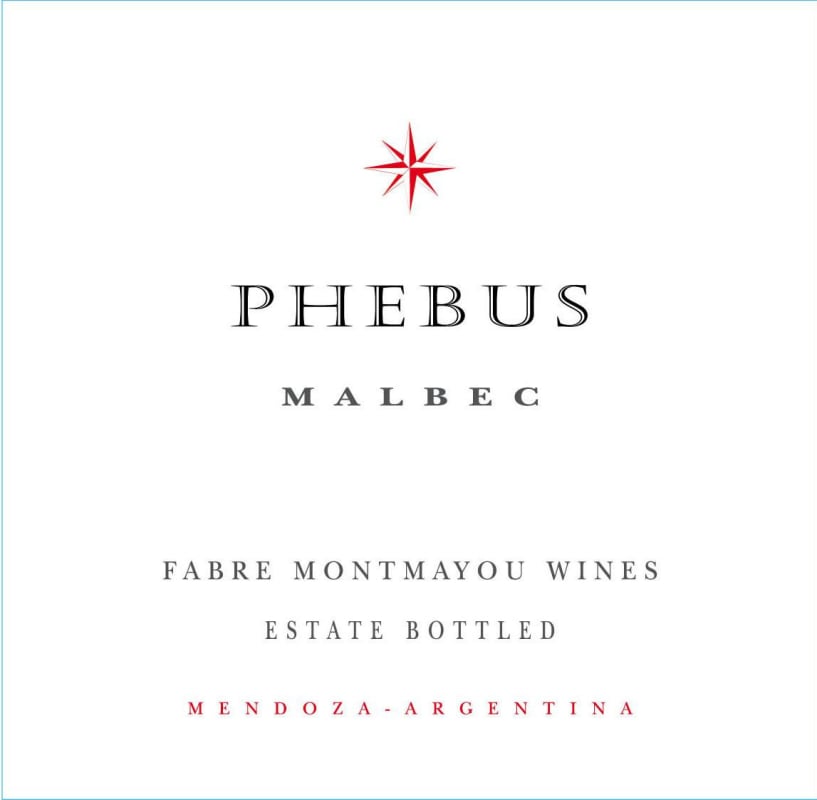 Fabre Montmayou Phebus Malbec 2015 Front Label