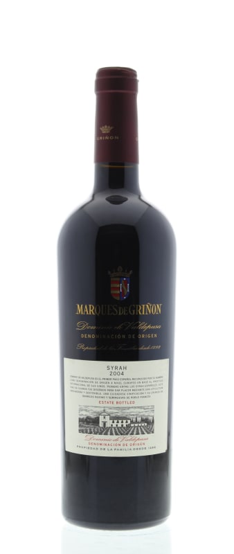 Marques de Grinon Dominio de Valdepusa Syrah 2004 Front Bottle Shot