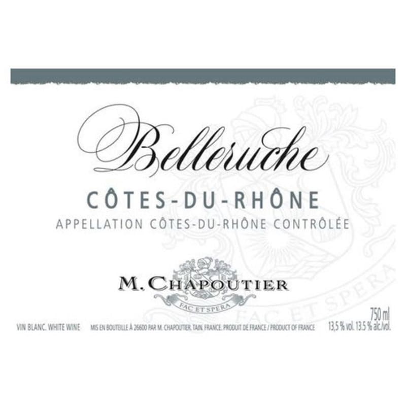 M. Chapoutier Cotes du Rhone Belleruche Blanc 2011 Front Label