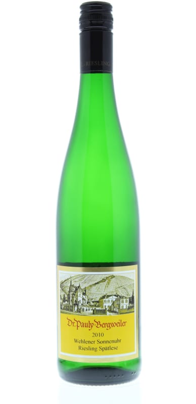 Dr. Pauly-Bergweiler Wehlener Sonnenuhr Spatlese 2010 Front Bottle Shot