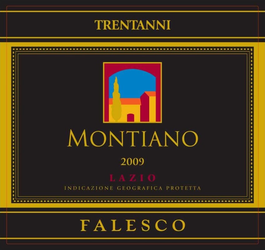 Falesco Lazio Trentanni Montiano 2009 Front Label