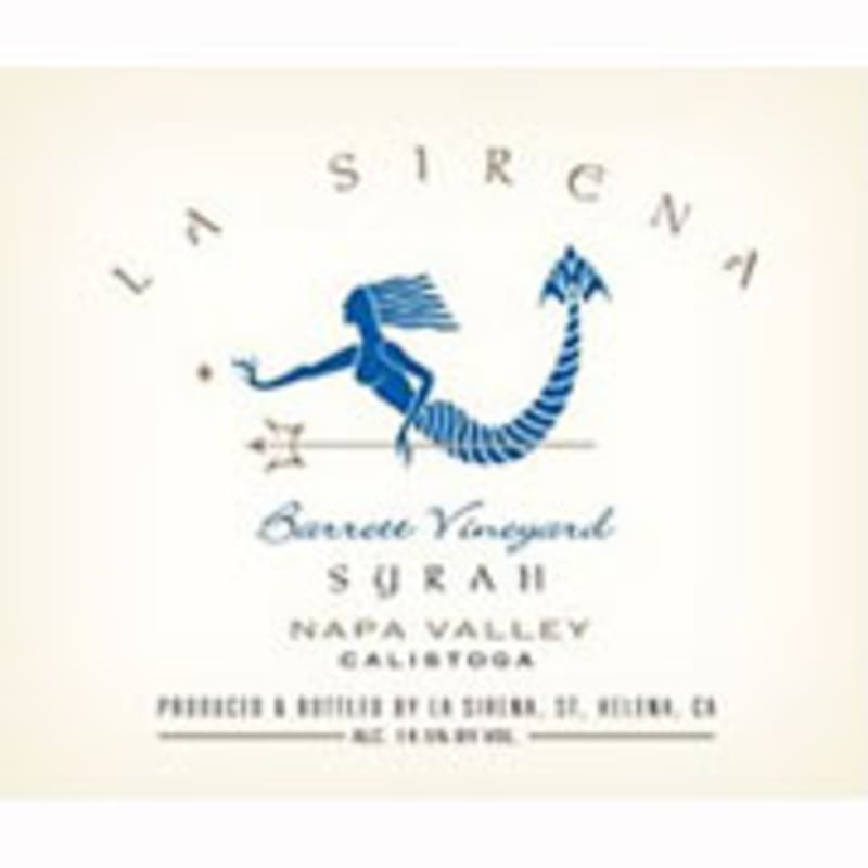 La Sirena Syrah Barrett Vineyard 2004 Front Label