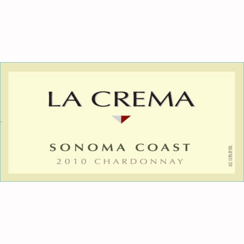 La Crema Sonoma Coast Chardonnay (375ML half-bottle) 2010 Front Label