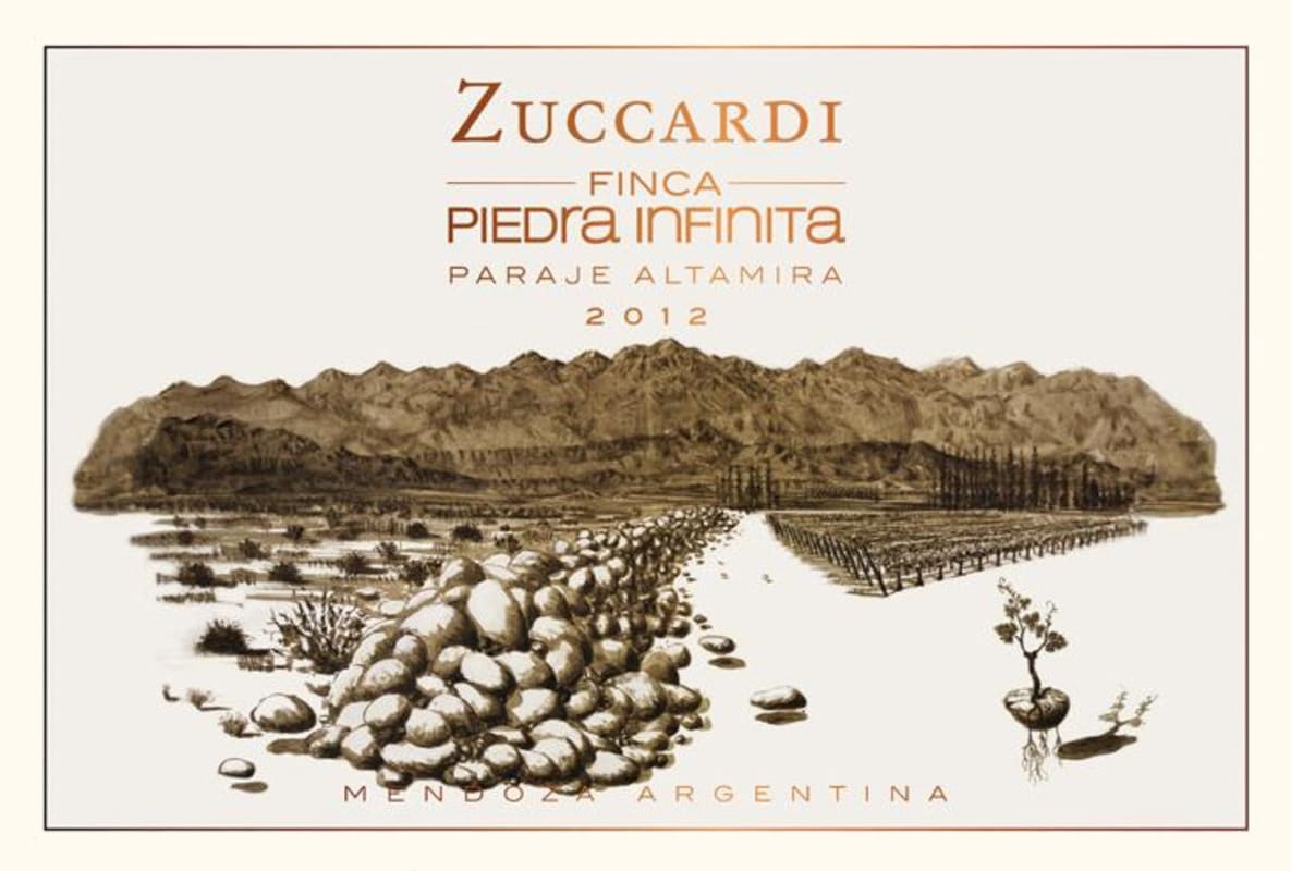 Zuccardi Finca Piedra Infinita Altamira 2012 Front Label