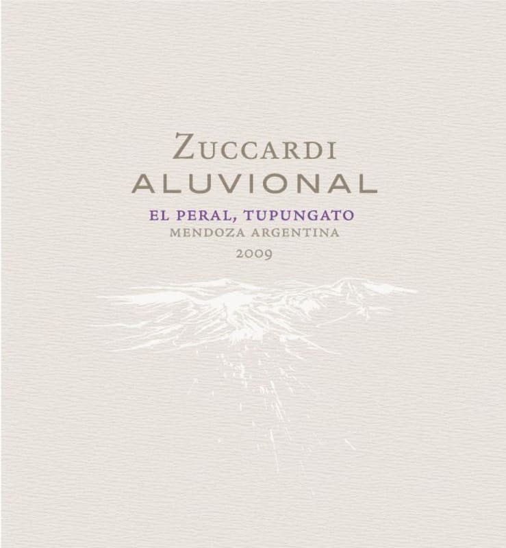 Zuccardi Aluvional El Peral 2009 Front Label