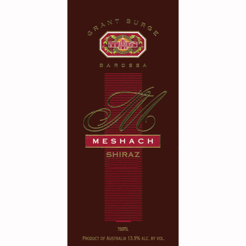 Grant Burge Meshach Shiraz 1993 Front Label