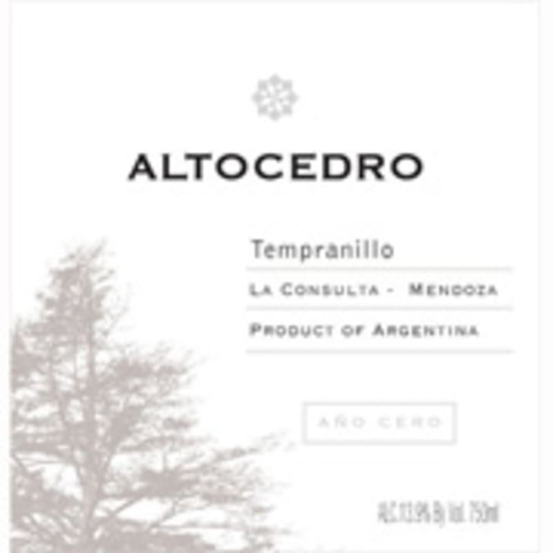 Altocedro Ano Cero Tempranillo 2011 Front Label