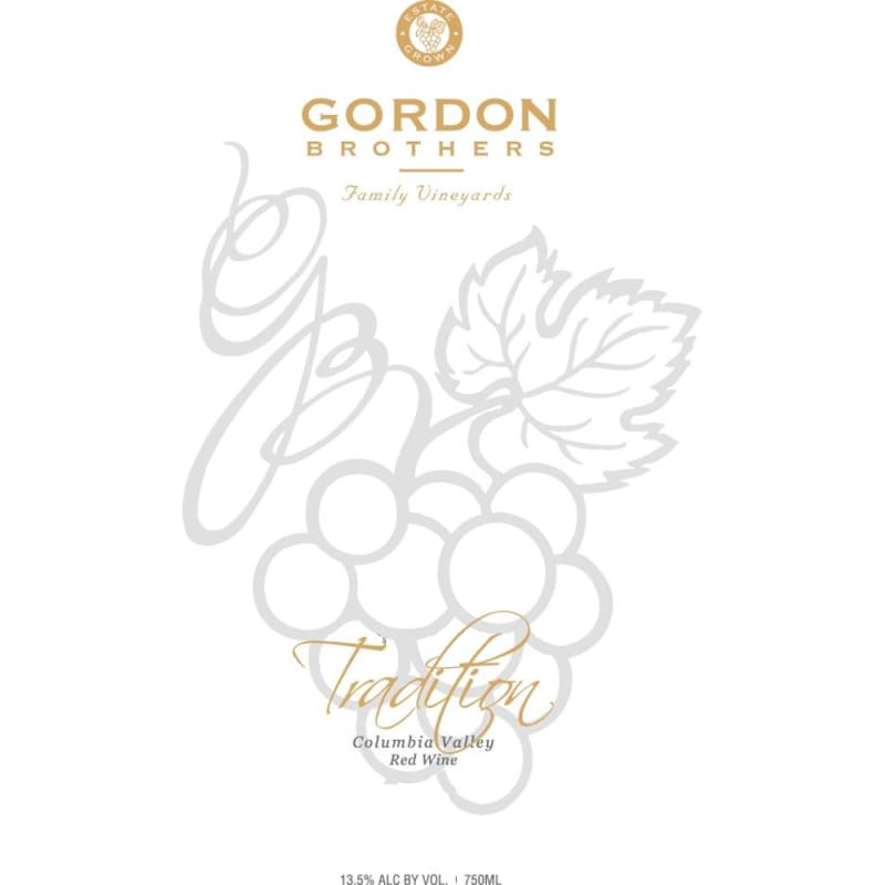 Gordon Brothers Tradition Red 2009 Front Label