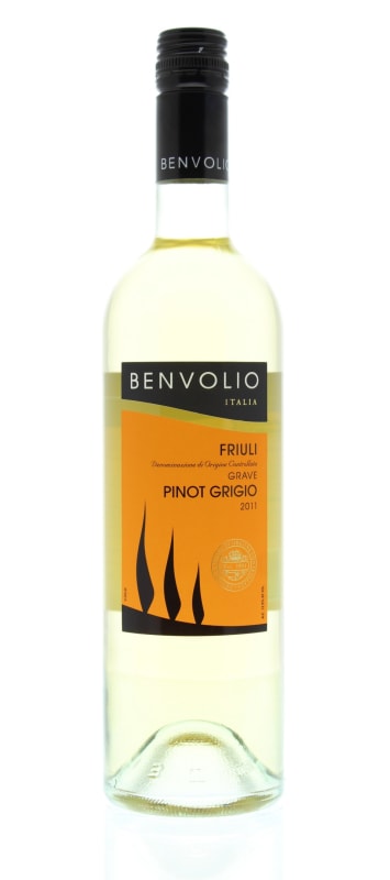 Benvolio Pinot Grigio 2011 Front Bottle Shot