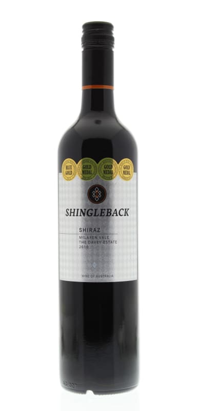 Shingleback The Davey Estate Shiraz 2010 Front Bottle Shot