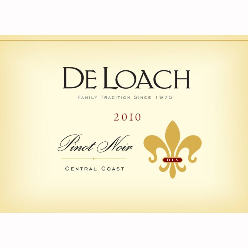 DeLoach Central Coast Pinot Noir 2010 Front Label