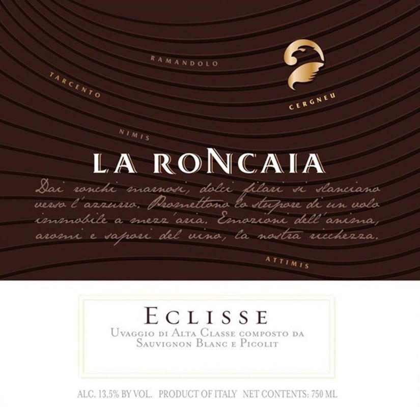 Fantinel La Roncaia Eclisse 2013 Front Label
