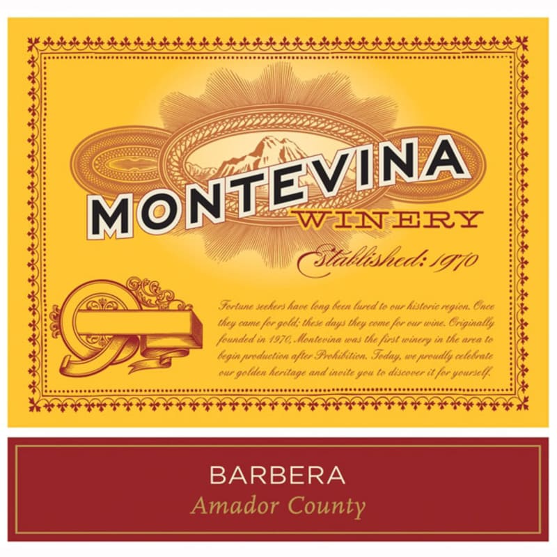 Montevina Barbera 2008 Front Label