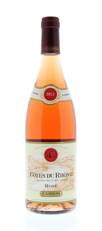 E. Guigal Cotes du Rhone Rose 2011 Front Bottle Shot