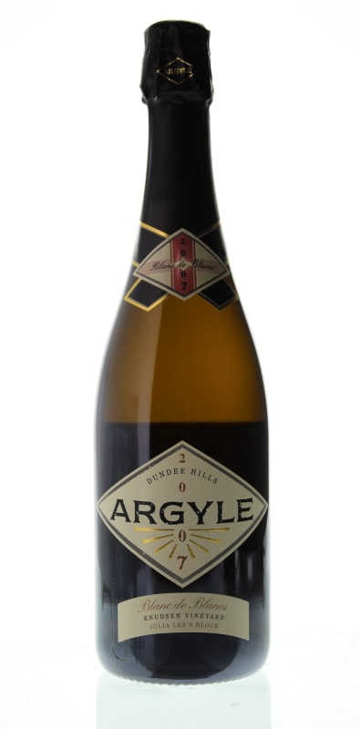 Argyle Blanc de Blancs Knudsen Vineyard Julie Lee's Block 2007 Front Bottle Shot