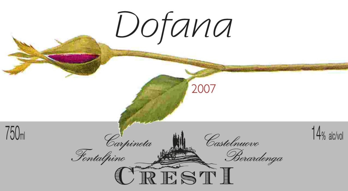 Carpineta Fontalpino Dofana Toscana 2007 Front Label