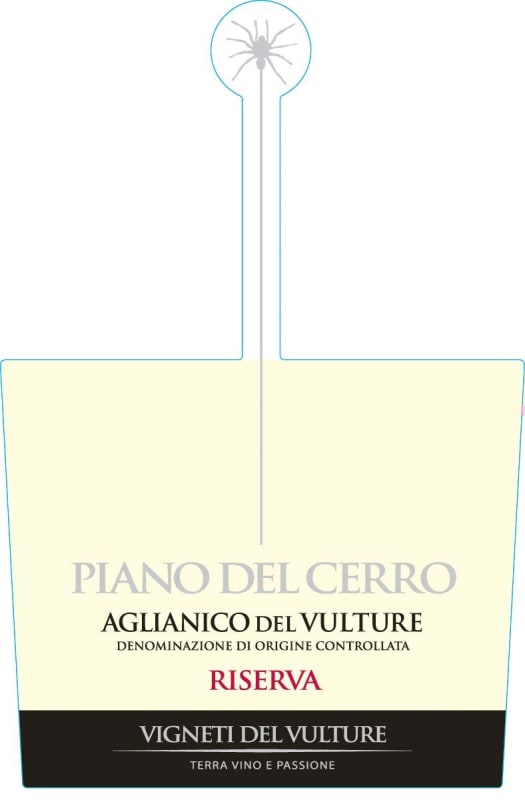 Farnese Piano del Cerro Aglianico del Vulture Riserva 2010 Front Label
