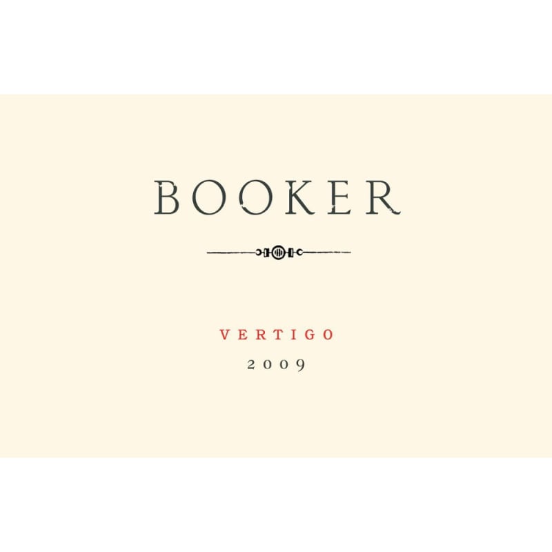 Booker Vineyard Vertigo 2009 Front Label