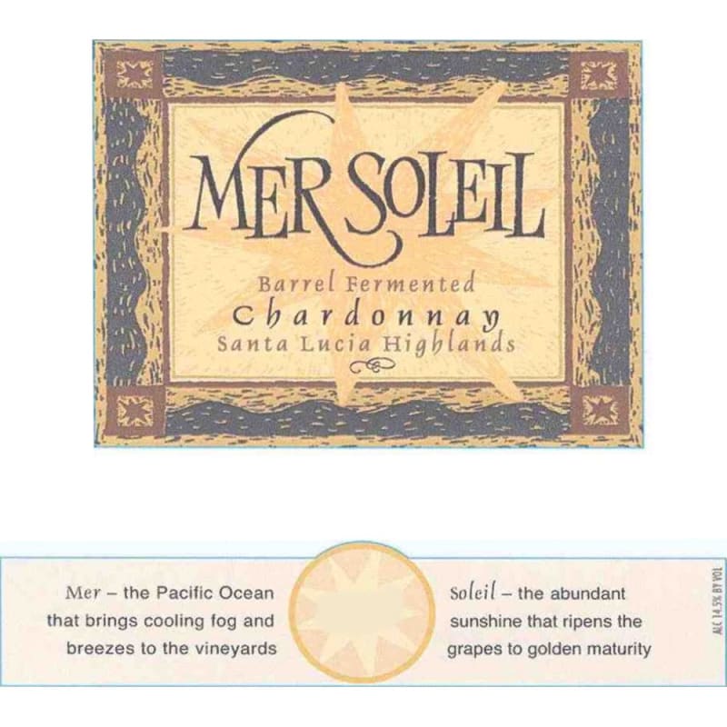 Mer Soleil Barrel Fermented Chardonnay (1.5 Liter Magnum) 2009 Front Label