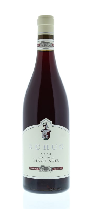Schug Heritage Reserve Pinot Noir 2008 Front Bottle Shot