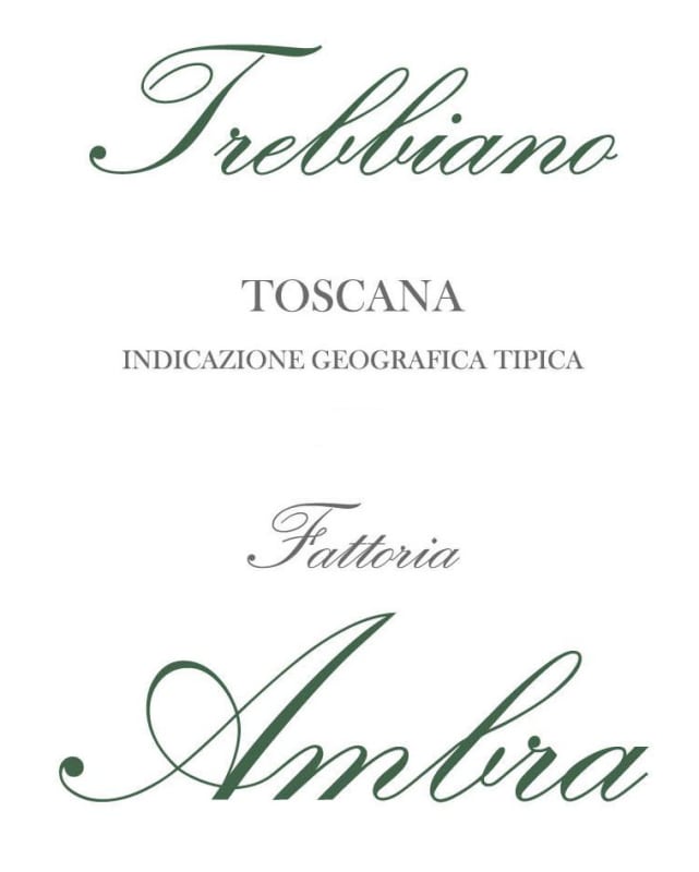 Ambra Toscana Trebbiano 2014 Front Label